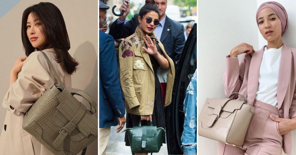 celebrities wearing senreve senreve aria belt bag celebrity